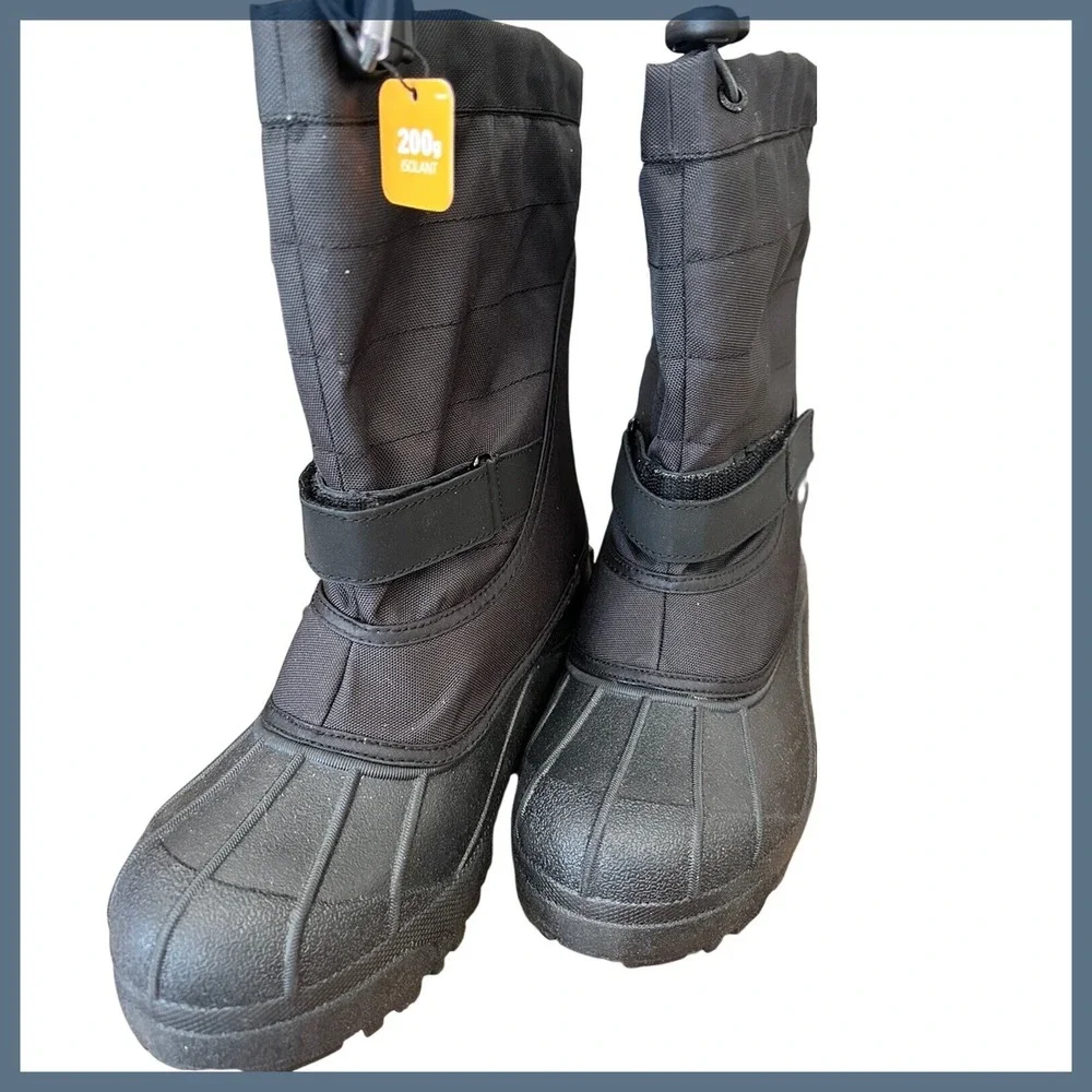 NEW Columbia Snow Boot- Winter Hi-Top Insulate‎ Drawstring Black Woman's Size 7